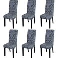 thumbnail image 1 of Dining Chair Cover Set of 6 Stretchy Dining Chair Slipcovers Removable Washable Chair Protector Covers for Dining Room Home Wedding Banquet Party Hotel (Printed 02), 1 of 8