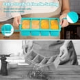 thumbnail image 4 of Silicone Freezer Molds For Soup With Lid - 1-cup Container Style Ice Cube Trays  Meal Prep & Food Storage Freeze 250ml/125ml Portions 2 Pack, 4 of 7