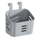thumbnail image 3 of Organizador de cesta colgante de plástico reutilizable con gancho para ducha para baño y dormitorio gris, 3 of 9