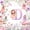 Pink Purple D, variant on Castle Fairy Fairy Garden Letter P Full Size Sheets 4-Piece for Girls,Cartoon Floral Elf Bed Sheets
