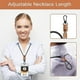 thumbnail image 5 of 2 Pcs Braided Leather Badge Lanyards For Id Badges Holders Long Strap Neck Lanyard For Men,women A, 5 of 5