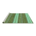 thumbnail image 2 of Ahgly Company Machine Washable Indoor Rectangle Abstract Turquoise Blue Modern Area Rugs, 3' x 5', 2 of 4