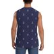thumbnail image 4 of Balery Anchor Heart Blue Camisetas sin mangas para hombre, absorbe la humedad y protege contra el mal olor.-X-Large, 4 of 7