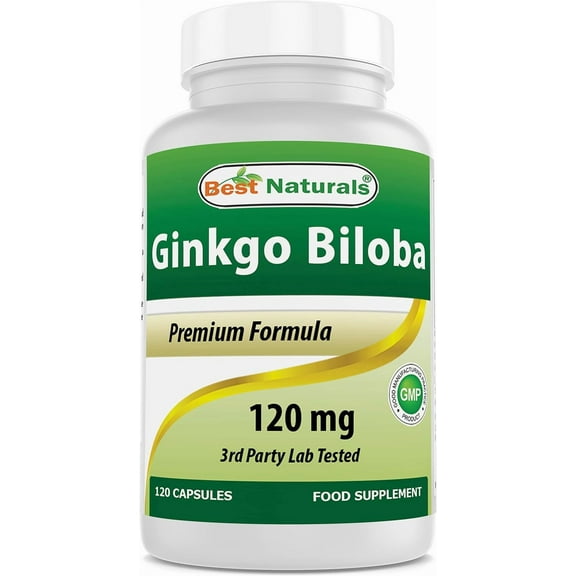 Best Naturals Ginkgo Biloba 120 mg 120 Capsules | Cognitive Health Support