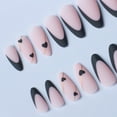 thumbnail image 3 of X-0215 Wear Nail European And American Almond-shaped French Frosted, 3 of 5