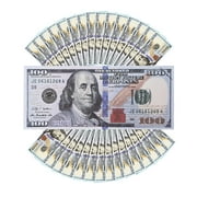 300PCS Fake Money 100 Dollar Double Sided Full Print Fake Dollars for Movie Props, Kid's Education