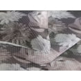 thumbnail image 3 of Ambesonne Flower Quilted Bedspread Set 3 Pcs, Nostalgia Feels Rose Pattern, King, Dark Taupe Grey and Coconut, 3 of 4