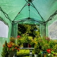 thumbnail image 3 of EAGLE PEAK 8'x6' Portable Walk-in Greenhouse Instant Pop-up Fast Setup Indoor Outdoor Plant Gardening Greenhouse , Front and Rear Roll-up Zipper Entry Doors and 2 Large Roll-up Side Windows, 3 of 11