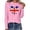 A-Pink181, variant on Womens Union Jack Long Sleeve T shirt Splatter Print Casual Streetwear Fashion Graphic Tee