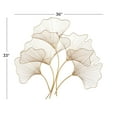 thumbnail image 4 of CosmoLiving by Cosmopolitan Gold Metal Wire Ginkgo Leaf Floral Wall Decor, 4 of 13