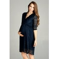 thumbnail image 2 of Floral Lace Surplice Maternity Dress, 2 of 3