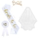 thumbnail image 2 of Conjunto de diadema, velo y distintivo para novia, 4 piezas, marco metálico plateado, correas ajustables, diseño plegable, ideal para bodas, decoración de fiestas, eventos, ligero y duradero., 2 of 9