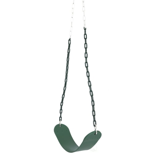 Heavy Duty Flexible Green Belt Swing With Coated Metal Chain Walmart Com Walmart Com
