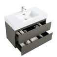 thumbnail image 5 of Sleek Handle-Free Design Gray Vanity | Contemporary Bathroom Use | Seamless Look and Complementary Decor, 5 of 7