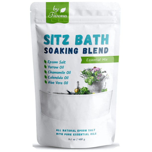 Hemorrhoids Sitz Bath Soak Blend of Epsom Salt with Essential Oils for