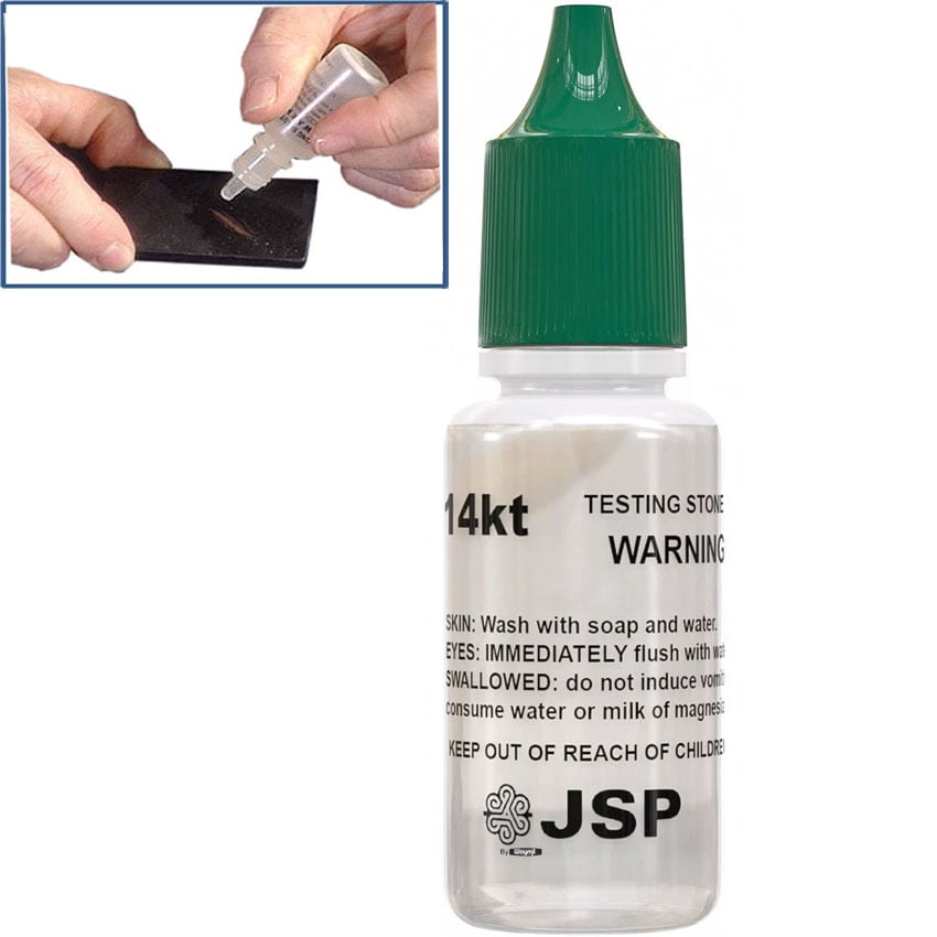 12 Bottles 14K Gold Test Solution Jewelry Metal Testing Kit for Jewelry & Metals