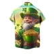 thumbnail image 4 of Blusa y camisa de manga corta con cuello vuelto para hombre, blusa informal de moda con cuello vuelto, blusa estampada de manga corta con botones, blusa de poliéster para hombre, 4 of 4