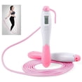 thumbnail image 1 of Graflsoa Adjustable Pink Electronic Skipping Rope with Non-Slip Handles for All Ages, 1 of 5