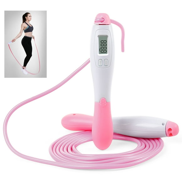 Skipping Rope Speed Jump Rope Adjustable Rope & Digital Jump Rope Adjustable Calorie Counter