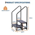 thumbnail image 4 of GloryStar RV Portable Step Ladder with Handrails, Non-Slip Mats for Hot Tubs, Porches, and Camper Entry, 4 of 7