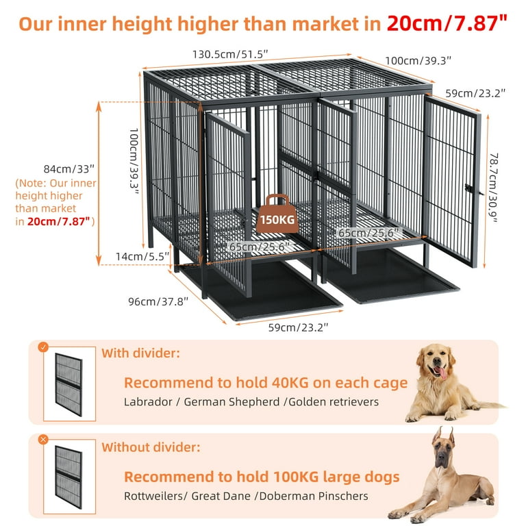 Metal dog hotsell cage sizes