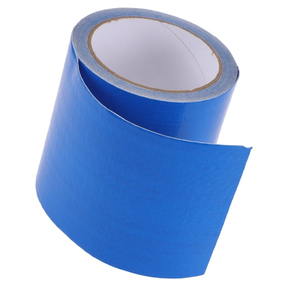 Cinta de reparación de lona Unique Bargains Weatherstrip para camiones RV y automóviles PE 3.94"x26.25ft Azul