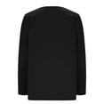 thumbnail image 4 of Scyoekwg Womens Fall Tops Long Sleeve Comfy Clothes for Women V-Neck Button Basic Tops Pullover Tops Trendy Dressy Casual Loose Solid Color Blouses(Black,S), 4 of 6