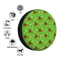 thumbnail image 4 of Fuzoiu dogs on a green background Print Universal Spare Tire Cover with Buckle Strap, Waterproof Wheel Covers for Jeep, Trailer, RV, Truck and All Car-16 inch, 4 of 6