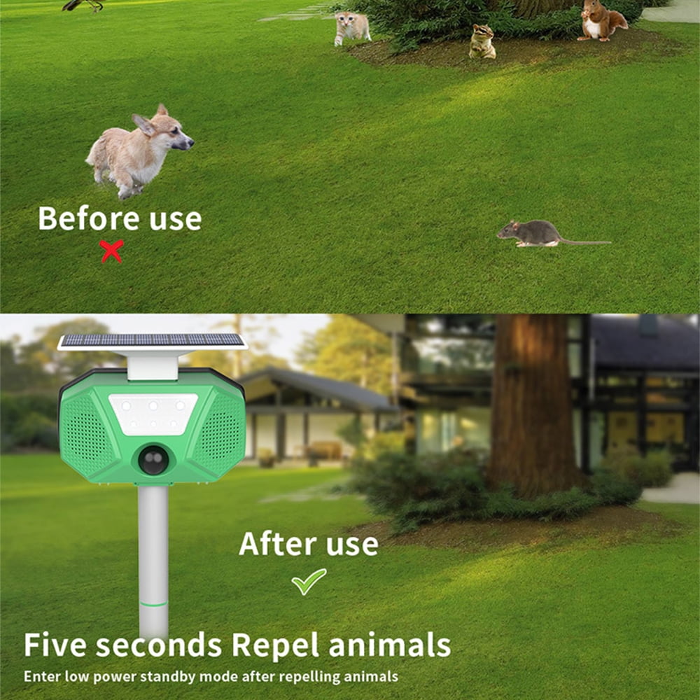 Driving device,110° Pir Auto Squirrel Animal Voice Alarm Rod Auto With Solar Mole Ip66 Waterproof Mole Pest Animal Ip66 Waterproof 110° With Leds Voice Mole Pest