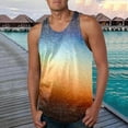thumbnail image 2 of NOLDARES Mens Workout Tank Tops Soft Gym Muscle Shirt Sleeveless Classic T Shirts(Gold,XXL), 2 of 6
