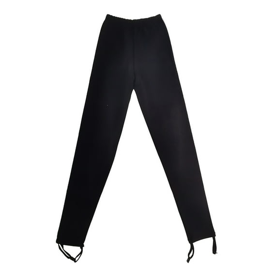 LIUHUO Ice Skating Pants Mens Boys Black Stretchy Polyster Fleece Outdoor Skate Training Leggings