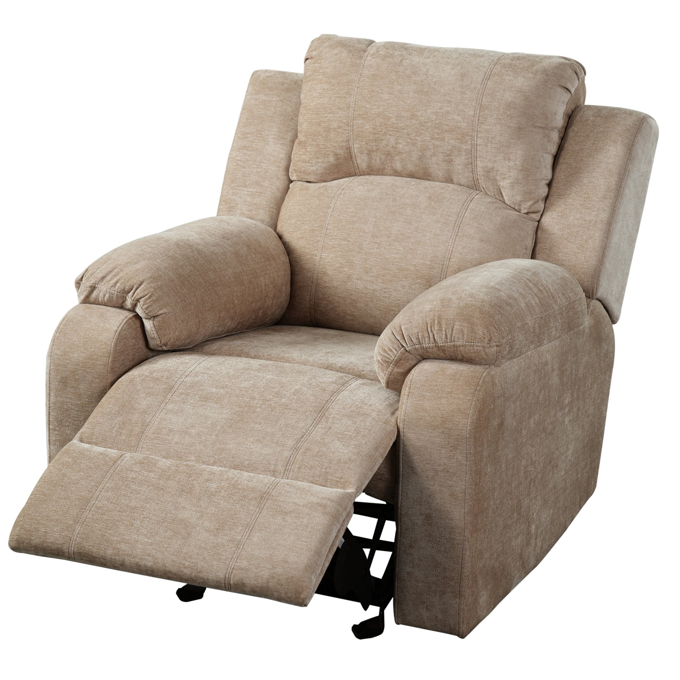 Christopher Knight Home Manual Recliner Chair with 3-Position Adjustable Backrest, Chenille Upholstery, Oatmeal
