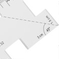thumbnail image 2 of 2pcs Patchwork Ruler Mini Household Sewing Machine Template Clothing Measurement Drawing Stitch, 2 of 4
