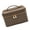 Coffee color, variant on Multiple Functional Travel Cosmetic Bag PU Leather Face Removable Divider Planner Thin 20.5x14x11.5cm Gift for Women