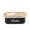 Black, variant on Butter Dish with Lid and Butter Curler Knife - Unbreakable Stainless Steel Keeper Container with Double Silicone Sealing, for Kitchen Farmhouse Decor