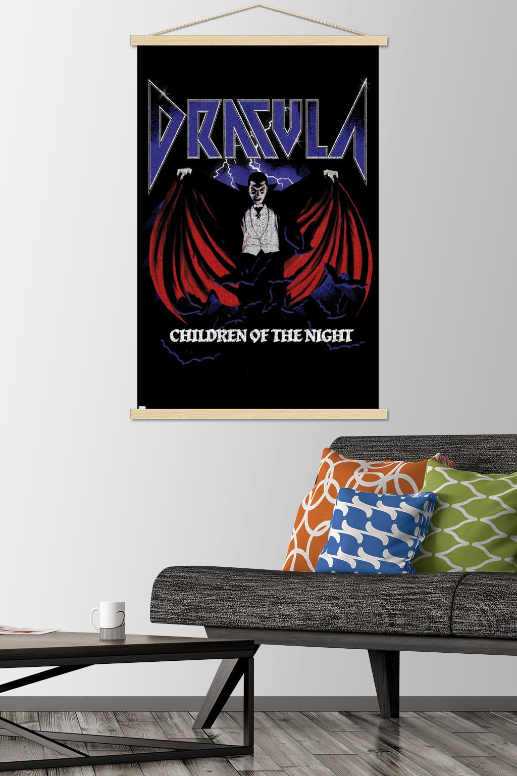 Dracula - Children Of The Night Wall Poster with Magnetic Frame, 22.375" x 34"