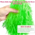 thumbnail image 3 of QZS Plastic Pompoms,Plastic Cheerleader Pompoms for Sports Squads Dancing Party,Football,Basketball Spirit Sports Stage Performance Celebration,Green.15Pcs, 3 of 6
