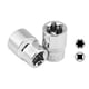 thumbnail image 4 of Torx Socket Set Tamper Proof Torx Star Bit Torque Female E-Socket Set E4-E24 1/4 Inch 3/8 Inch 1/2 Inch Drive 14Pcs, 4 of 5