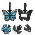 thumbnail image 3 of Unique Bargains 1 Pc Butterfly Luggage Tag for Travelling Blue Soft Rubber, 3 of 5
