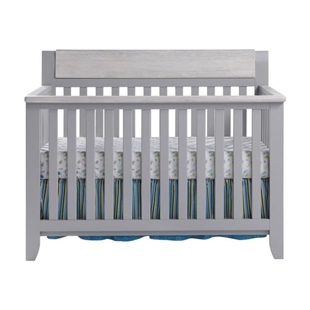 Suite Bebe Hayes 4-in-1 Convertible Crib, Gray & Weathered Granite Finish