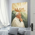 thumbnail image 3 of Pope Francis Canvas Painting, Wall Hanging Art, HD Print Wall Artwork for Dorm Bedroom Living Room, 3 of 8