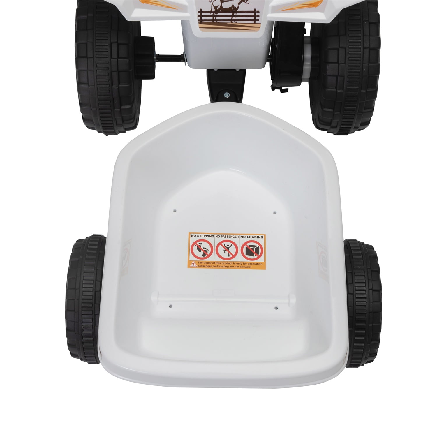 CIPACHO 6V Kids Ride-on ATV, 4 Wheels Battery-Powered Ride-On Toy for Children, White CIPACHO 6V Kids Ride-on ATV, 4 Wheels Battery-Powered Ride-On Toy for Children, White