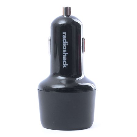 RadioShack 36W Dual USB C Car Charger black