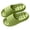 Green, variant on Women Full Perforated Drainage Cloud Slides EVA Non Slip Quick Dry Indoor Outdoor Bathroom Pool Summer Wear Slippers