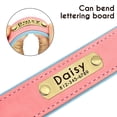 thumbnail image 2 of Didog Soft Leather Padded Dog Collar Customized Personalized Adjustable Pet Name and Number Engraved, 2 of 9