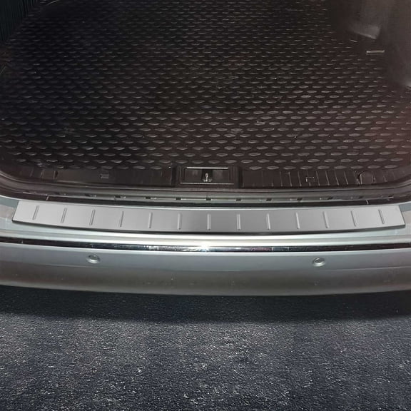 Rear Bumper Sill Cover for Mercedes E Class W211 Sedan 2004-2009 S.Steel Brushed