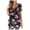 Purple, variant on Giftesty Women Printed Casual V-Neck Short Sleeve Loose T-Shirt Blouse Tops
