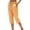 *Orange, variant on Women's Plus Cotton Linen Capri Pants,Drawstring Side Split Cropped Trousers For Women,Ladies Lightweight Summer Lounge Pants with Pockets,Navy,S-5XL