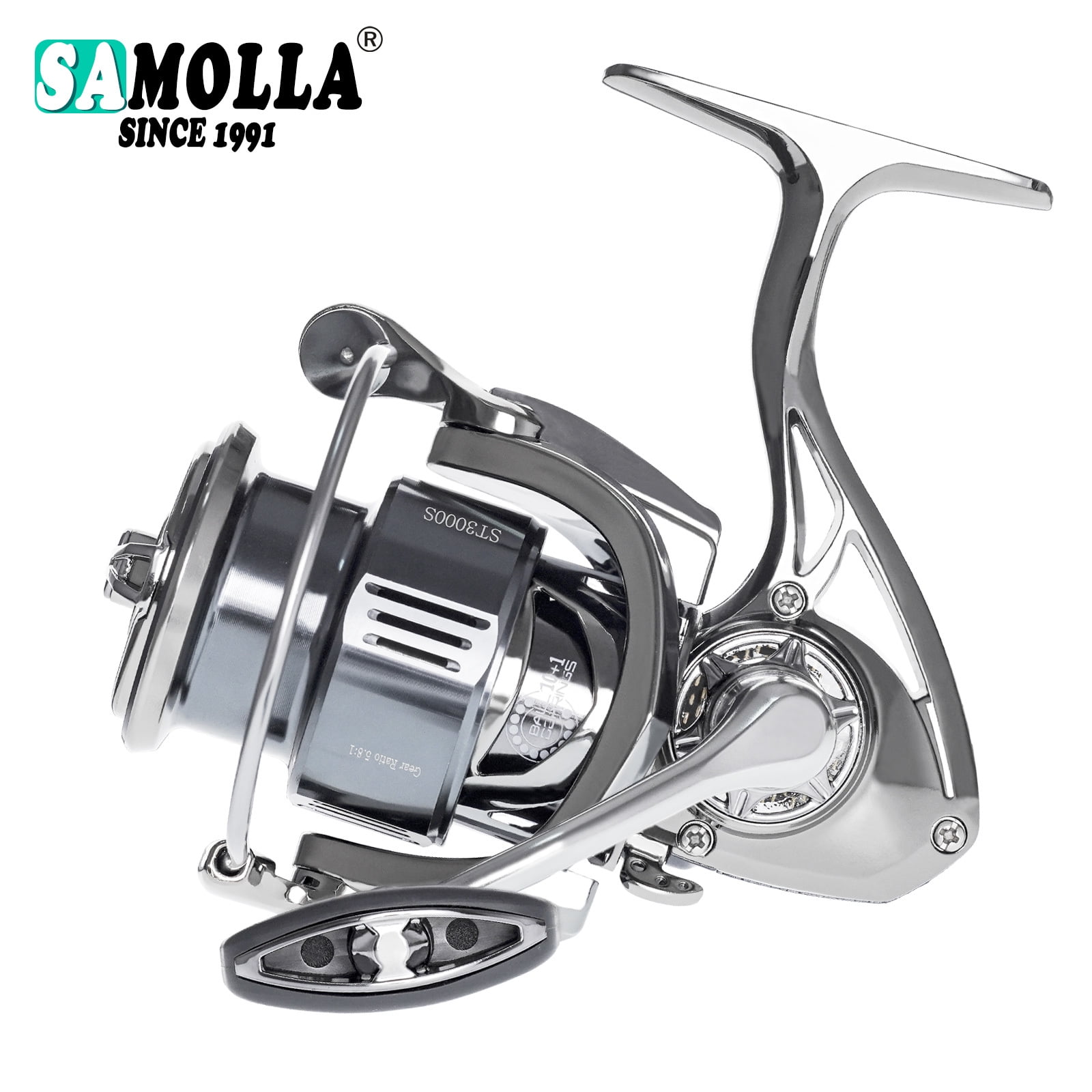 Fishing Reel Spinning Coil Super Light 10+1BB Stainless Steel Bearing 5.8:1 Sea Saltwater Waterproof Tackle For Bass Pike