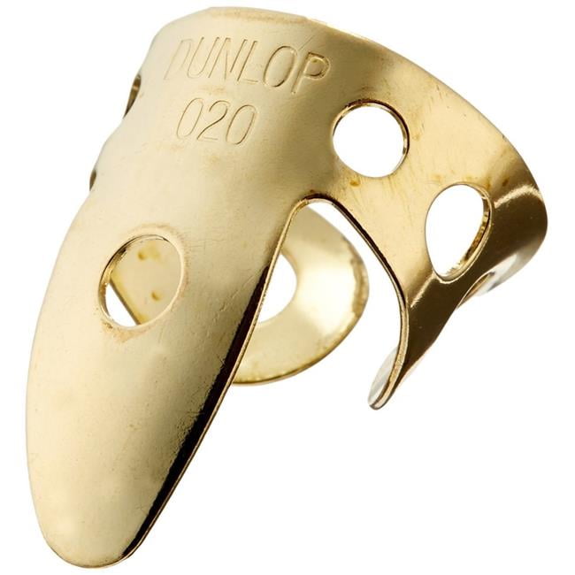 Dunlop 37R20U 0.20 in. Brass Metal Finger Picks Tube Guitar Pack of